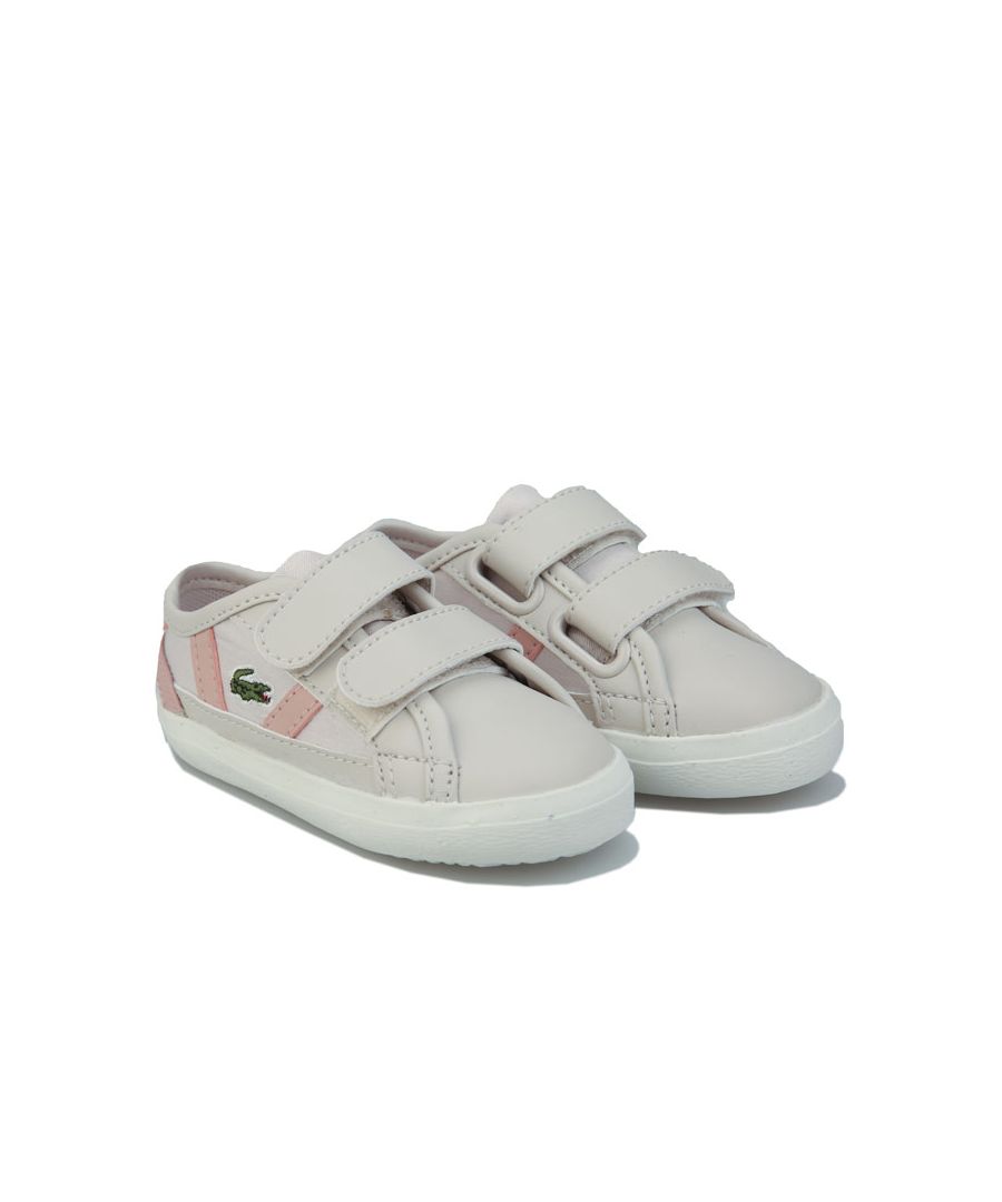 Image for Girl's Lacoste Infant Sideline Trainers in Off White