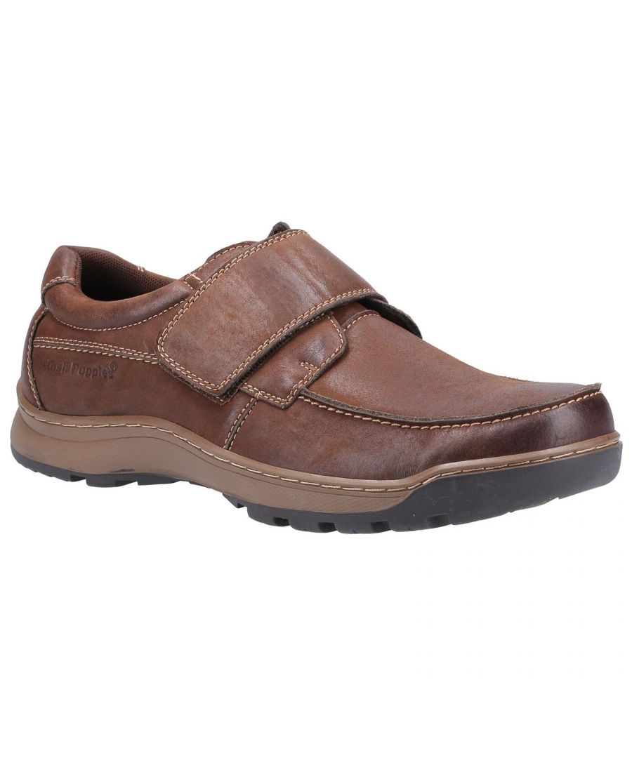 Hush Puppies Heren Casper Leren Schoenen (Bruin)