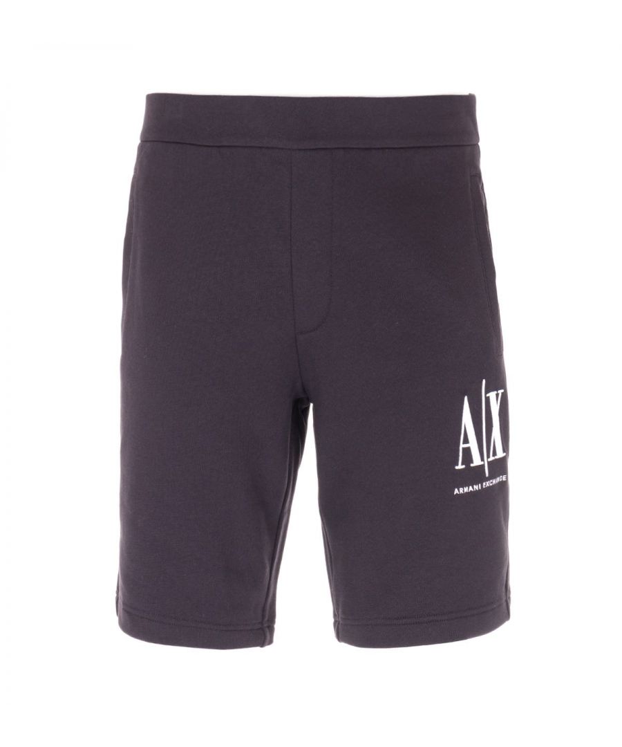 Armani Exchange combine a classic design with updated elements to bring you optimum comfort and style with the Icon sweat shorts. Crafted from pure cotton with tonal stitching creating a sleek look. Featuring an interior drawstring and mock fly with twin side welt pockets. Finished with iconic Armani Exchange logo embroidered at the left leg.Regular Fit, Pure Cotton Composition, Interior Drawstring Waist, Twin Side Welt Pockets, Mock Fly, Tonal Stitching, Armani Exchange Branding. Style & Fit:Regular Fit, Fits True to Size. Composition & Care:100% Cotton, Machine Wash.