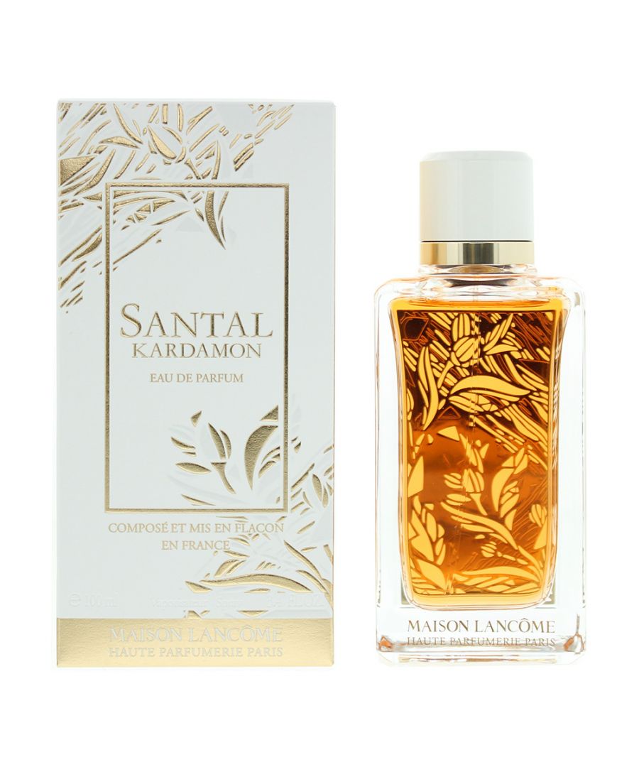 Santal Kardamon by Lancome is a woody spicy fragrance for women and men. Top notes: pink pepper, mandarin orange and bergamot. Middle notes: cardamom, liquor, orange blossom, neroli and pepper. Base notes: sandalwood, vanilla, leather, amberwood, cashmeran, birch and patchouli. Santal Kardamon was launched in 2018.
