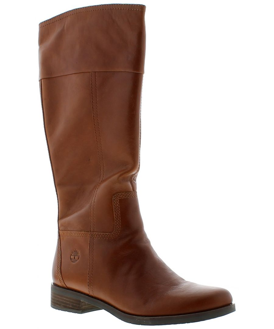 Timberland Venice Park Womens Zip Fastening Tall Leather Boots Tan Garde B. Leather Upper. Fabric Lining. Synthetic Sole. Timberland Venice Zip Up Tall Boot Leather Wide Fit.
