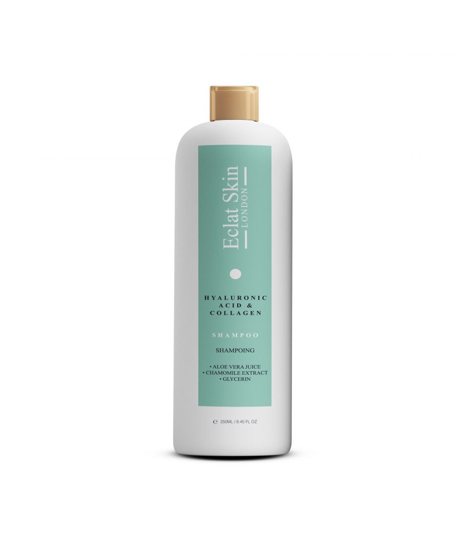COLLAGEN & HYALURONIC ACID SHAMPOO 250ML\n- Hair damage repair shampoo - Instantly cleanses & nourishes the hair - Supercharged with hydrating hyaluronic acid and collagen - Silky gel formula with luxury vanilla scent.