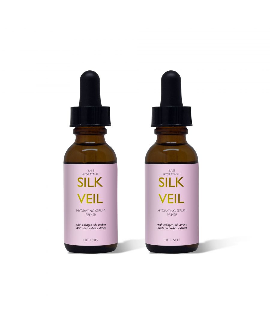 SILK VEIL Silky Serum Primer is hydrating serum to use before makeup or moisturiser. Silky hydration veils your skin to ultimate smoothes, preps skin for moisturiser or makeup leaving the skin ultra satin matte.\n98% natural ingredients\nhydrated, radiant and velvety smooth looking skin\nreplenishes dry skin and dehydrated skin\nPerfect base for makeup or before moisturiser\nUsage: Usage: Apply pea-sized amount of the cream on cleansed face, neckline and neck in the morning and evening. Caution: Discontinue to use if redness or irritation occurs. Avoid direct contact with eyes. Do not ingest.