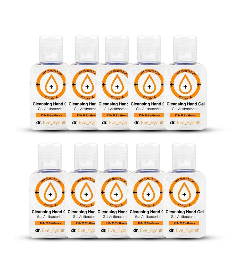 Image for 10 x Quick-Drying Anti-Bacterial Hand Gel Sanitizer 50ml