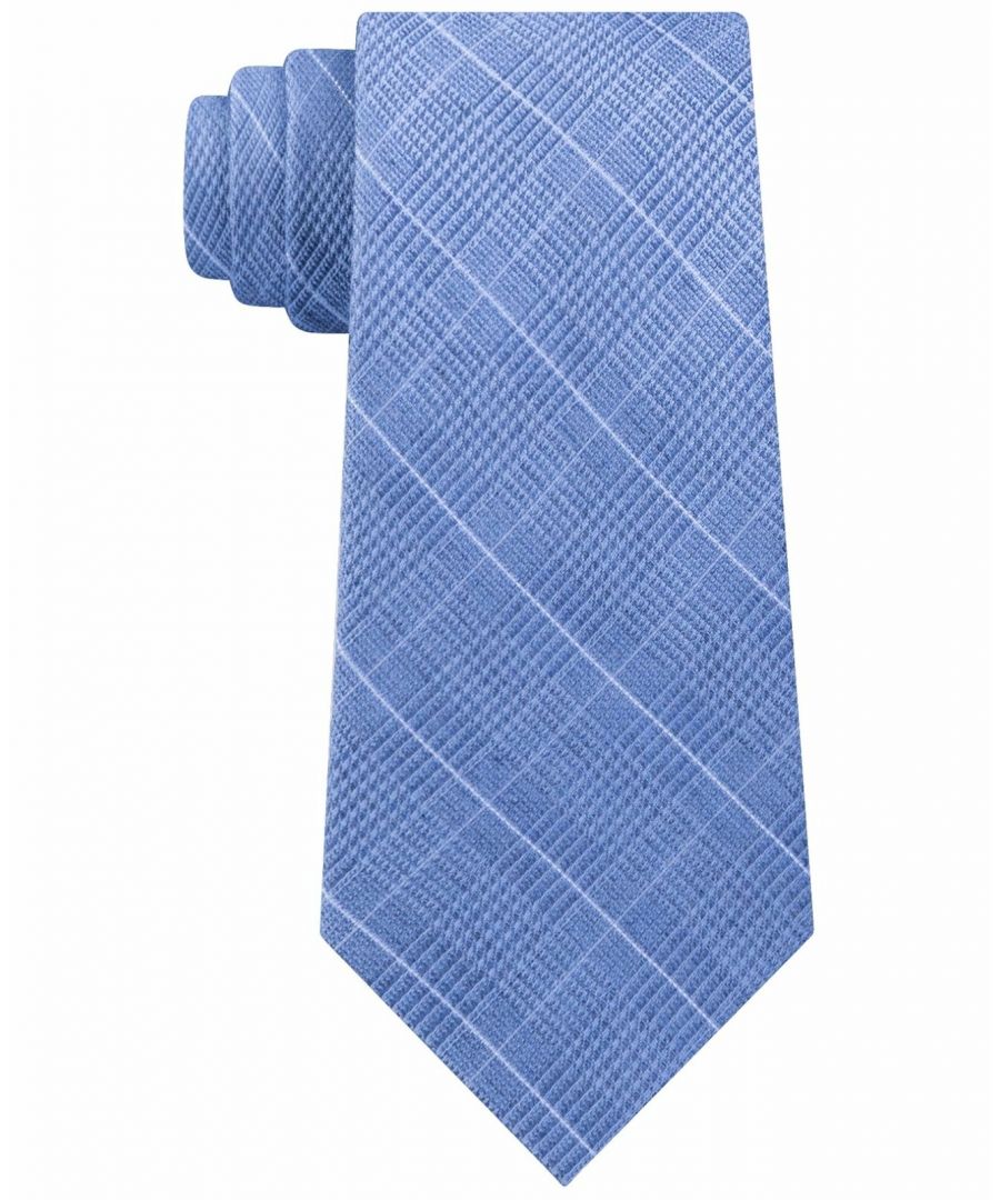 <br>Color: Blues<br>Pattern: Plaids & Checks<br>Type: Tie<br>Width: Skinny (Material: Silk