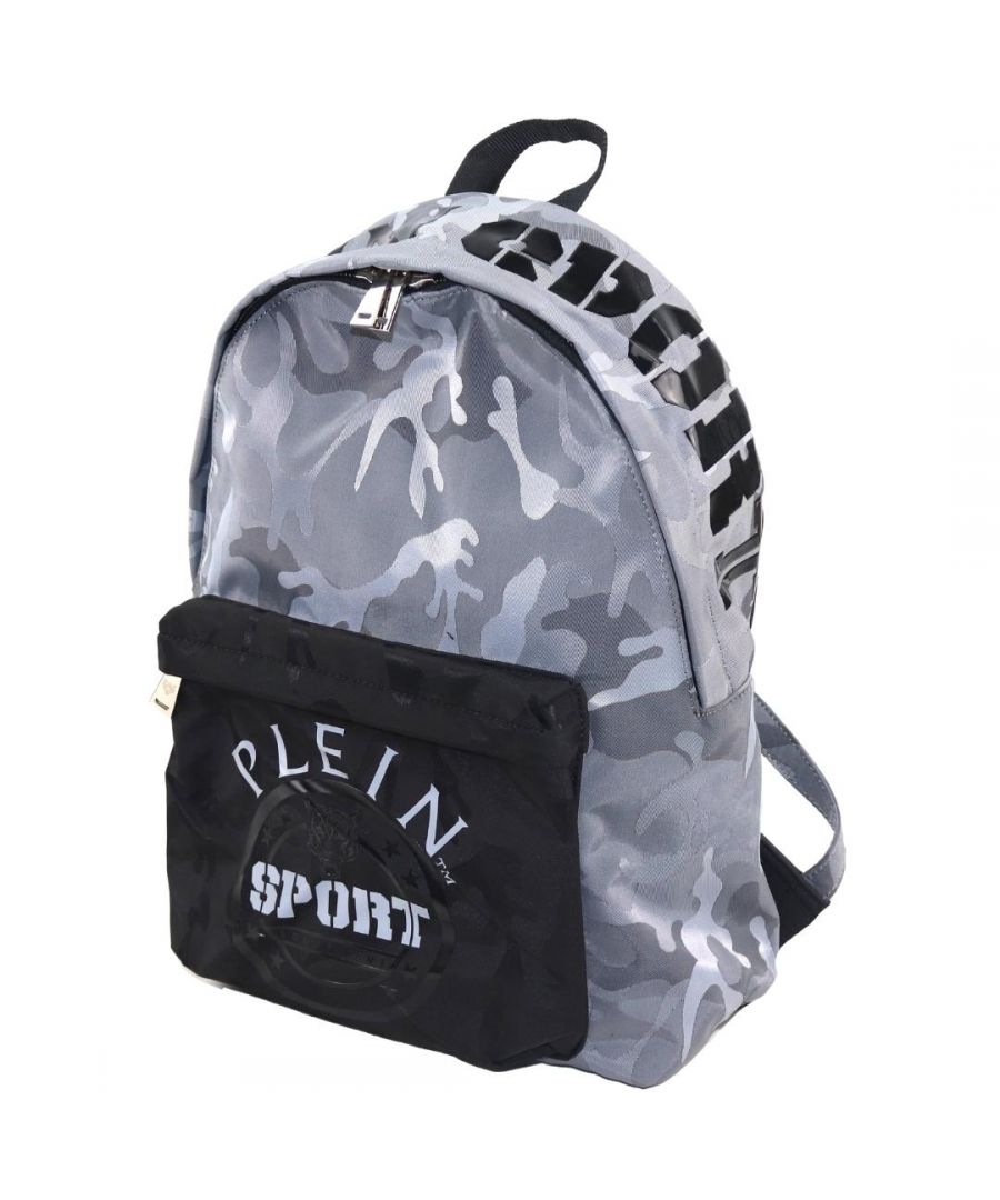 Philipp Plein Sport Zaino Grey Backpack Bag. Philipp Plein Sport Zaino Grey Backpack Bag. Style: AIPS832 94. Zip Closure. Plein Sport Branding On Front And Top Of Bag. Front Pocket