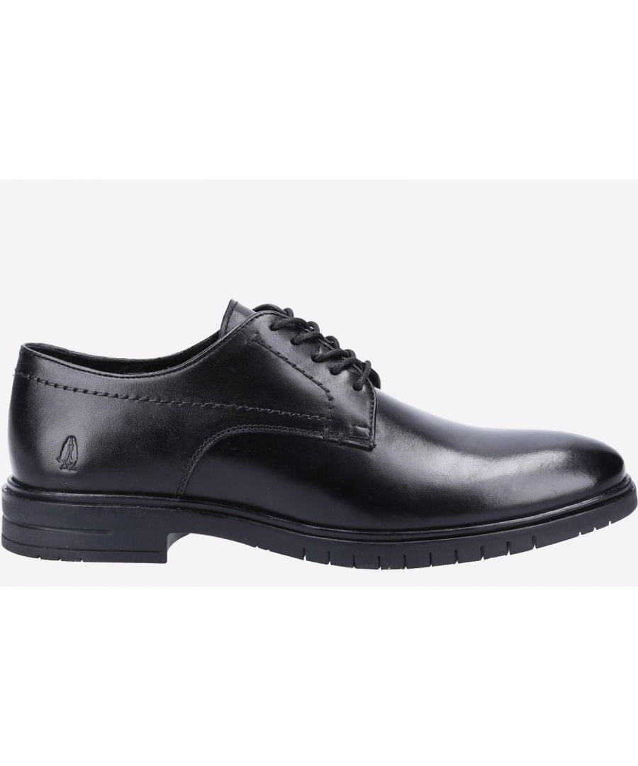 Sleek and timeless the Sterling lace up shoe for men is a work wardrobe classic from Hush Puppies. Featuring memory foam leather insoles and breathable lining for customised comfort. The lightweight, flexible sole makes your day that bit better.\n-Specially Designed Multiple Grooved Sole from Heel to Toe allows for Full Flex Foot Movement for All Day Comfort\n-Leather Upper\n-Memory Foam Comfort Insole with Leather Sock\n-High quality leather