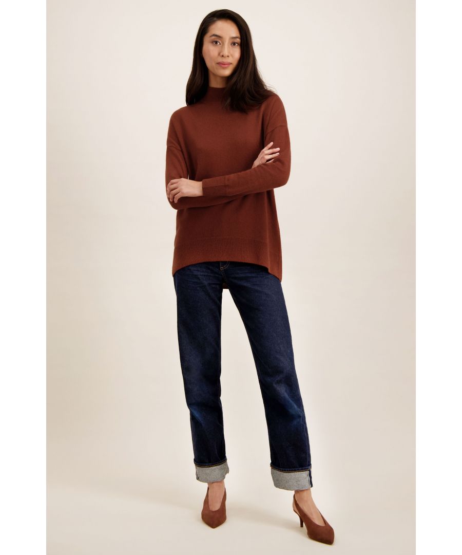 Image for Cashmere Turtle Neck Sweater in Spice