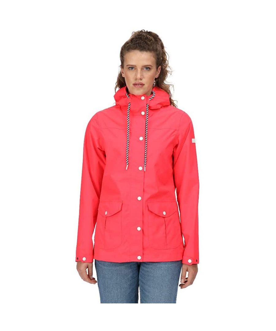 Image for Regatta Womens/Ladies Bayarma Lightweight Waterproof Jacket (Neon Pink)
