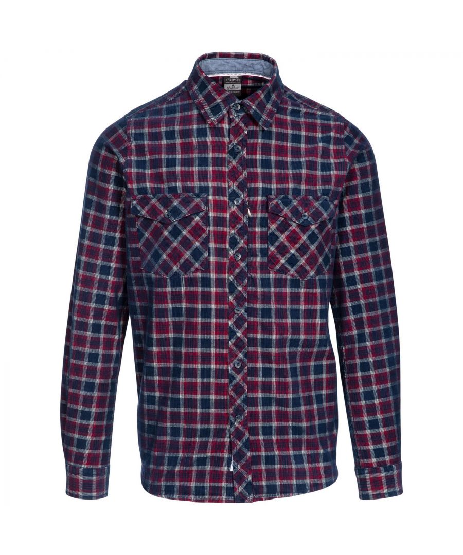 Image for Trespass Mens Byworthytown Checked Shirt (Navy)