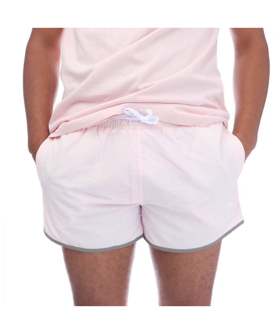 Patrick Mens Steve 3 Inch Swim Short in Pink - Size X-Small