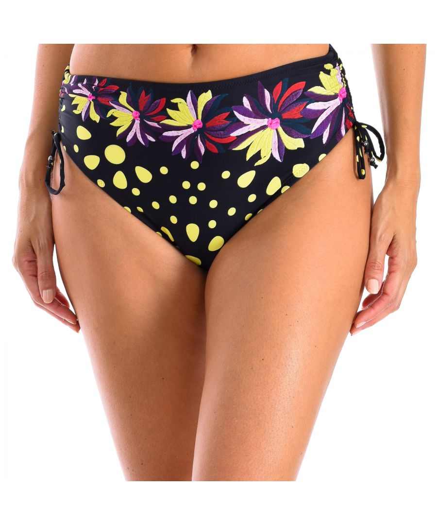 ORY Womenss high waisted bikini bottom W230758 - Black Polyamide - Size EU 44 (Womens)