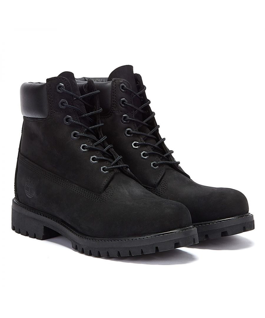 These classic Timberland boots have a full nubuck leather upper, 7 eyelet lace up design and good grip rubber sole. Premium smooth waterproof leather and a EVA midsole for all day comfort and cushioning.\n\nMaterial: upper - leather, inner - mixed, sole - rubber