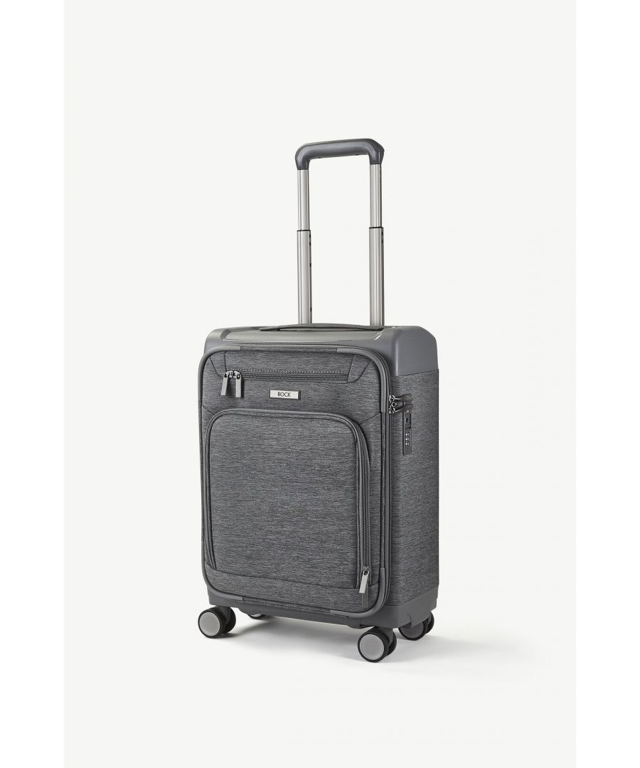 Image for Parker 54cm Hardshell Cabin 8 Wheel Spinner Suitcase Grey