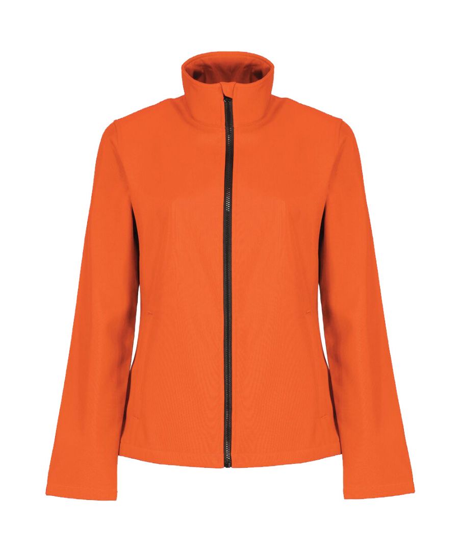 Regatta Standout Womens/Ladies Ablaze Printable Soft Shell Jacket (Magma Orange/Black) - Multicolour - Size 18 UK