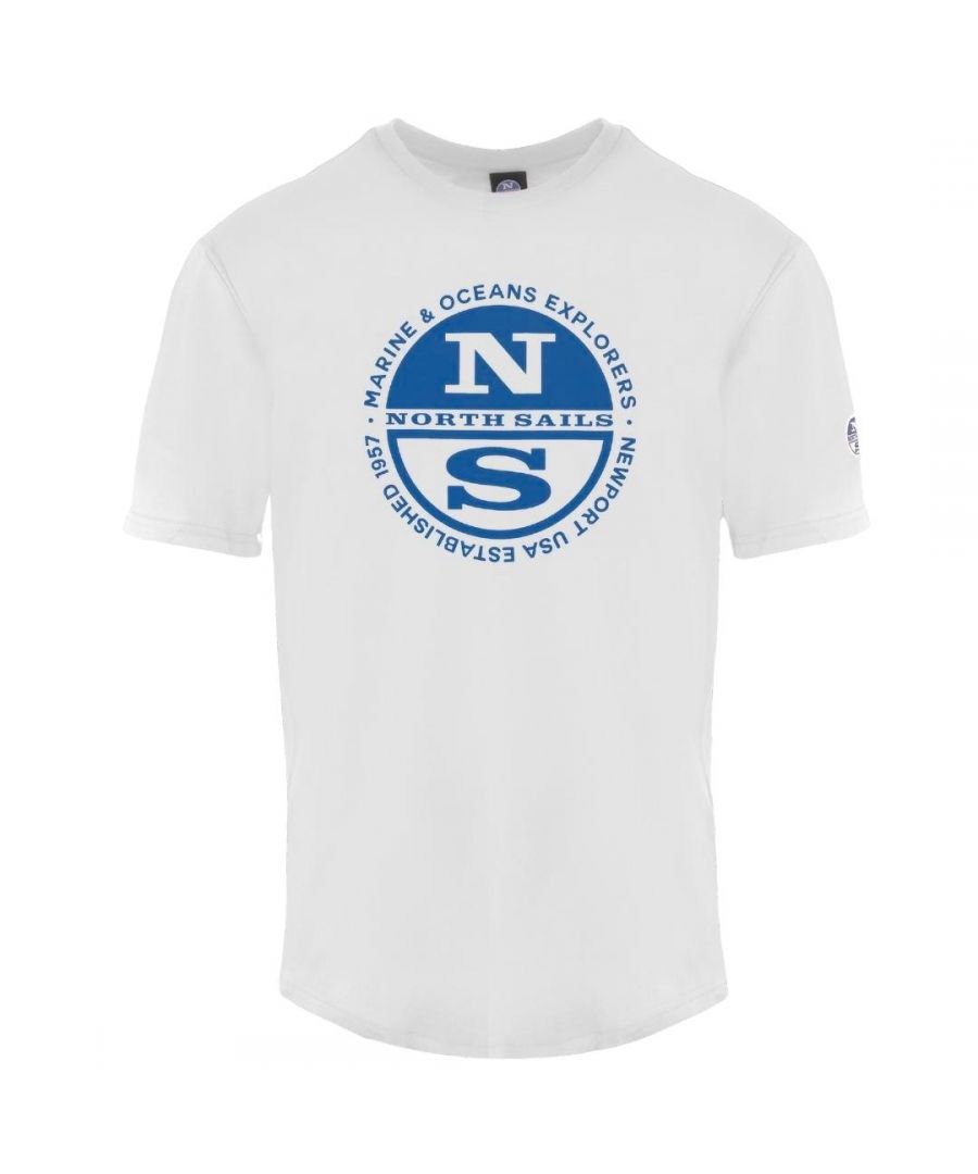 North Sails Marine Ocean Explorers White T-Shirt. Crew Neck, Short Sleeves. 100% Cotton. Regular Fit, Fits True To Size. Style: 9023990101
