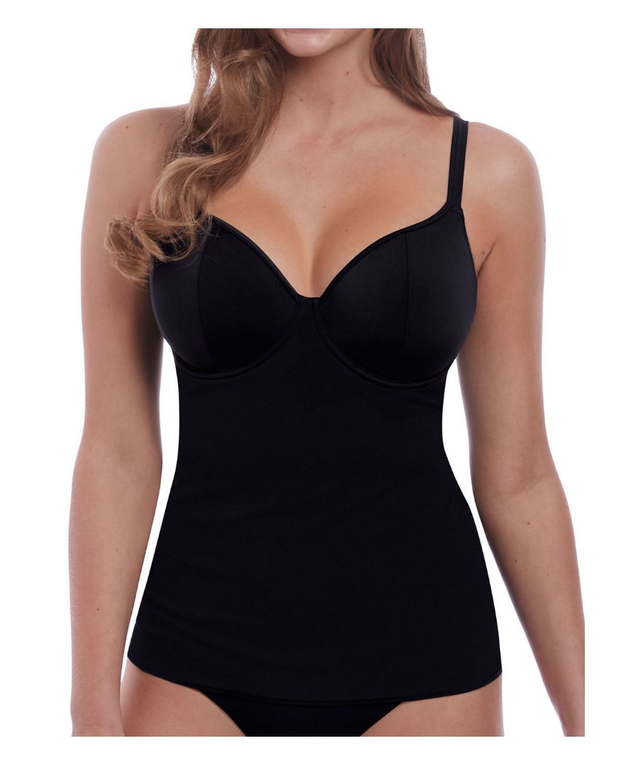 Freya Womens Remix Tankini - Black Polyamide - Size 34F