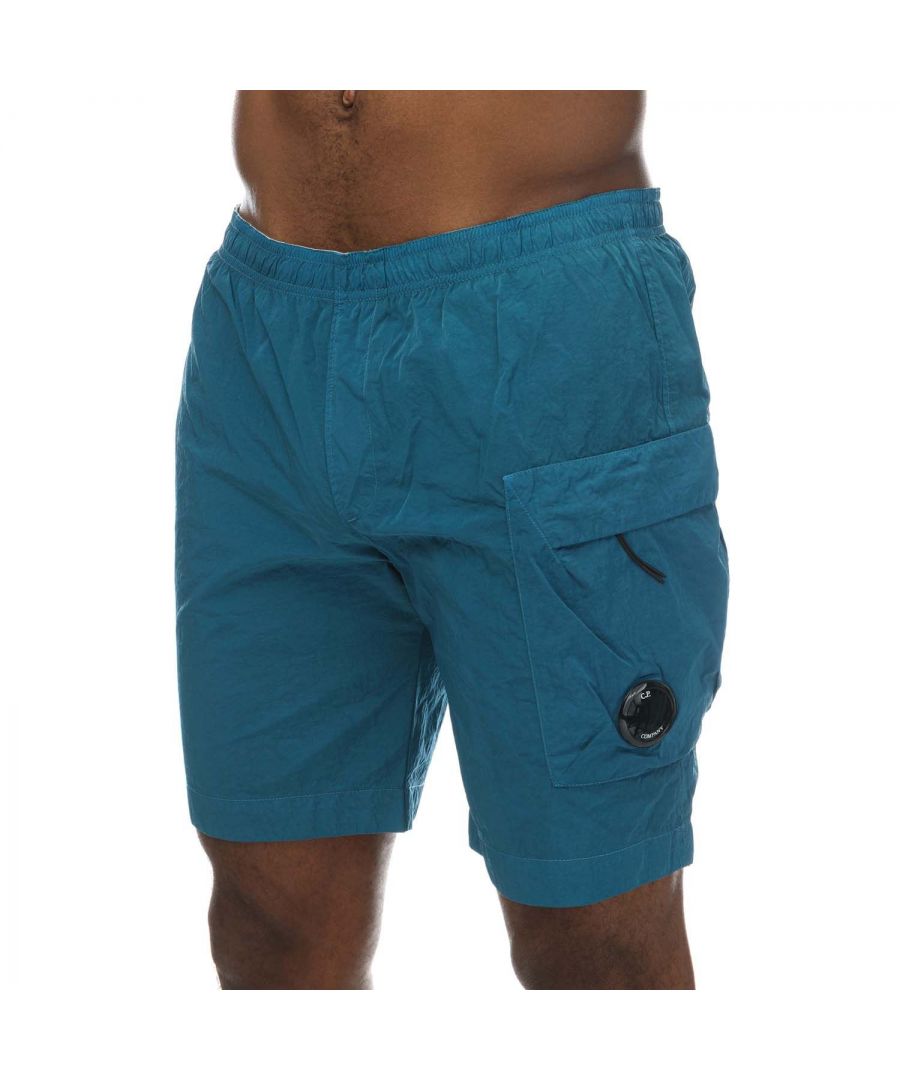 C.P. Company Mens Eco-Chrome R Swim Shorts in Blue - Size X-Large