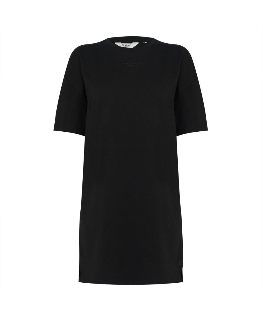 This Firetrap T-Shirt Dress is the easy-to-wear ensemble your wardrobe would love. Designed in an oversized fit, crew neckline as well as elbow length short sleeves, this mini must-have works for weekday or weekend. Complete with central branding for that modern interpretation. The ultimate update!