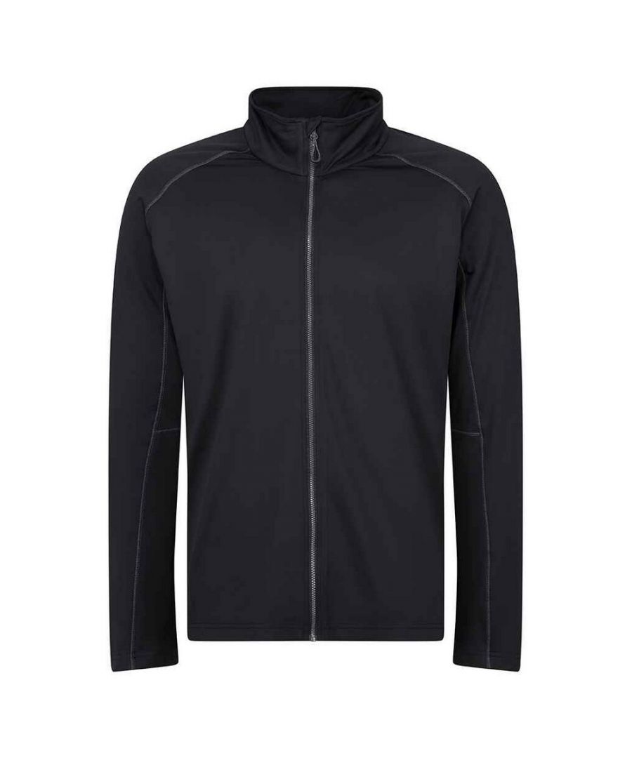 Regatta Mens Core Stretch Full Zip Midlayer (Black) - Size Medium