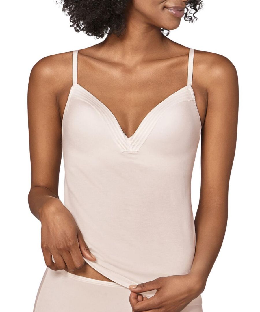 Sloggi Womens 10198070 Wow Embrace Bra Camisole Top - Beige - Size 8 Uk