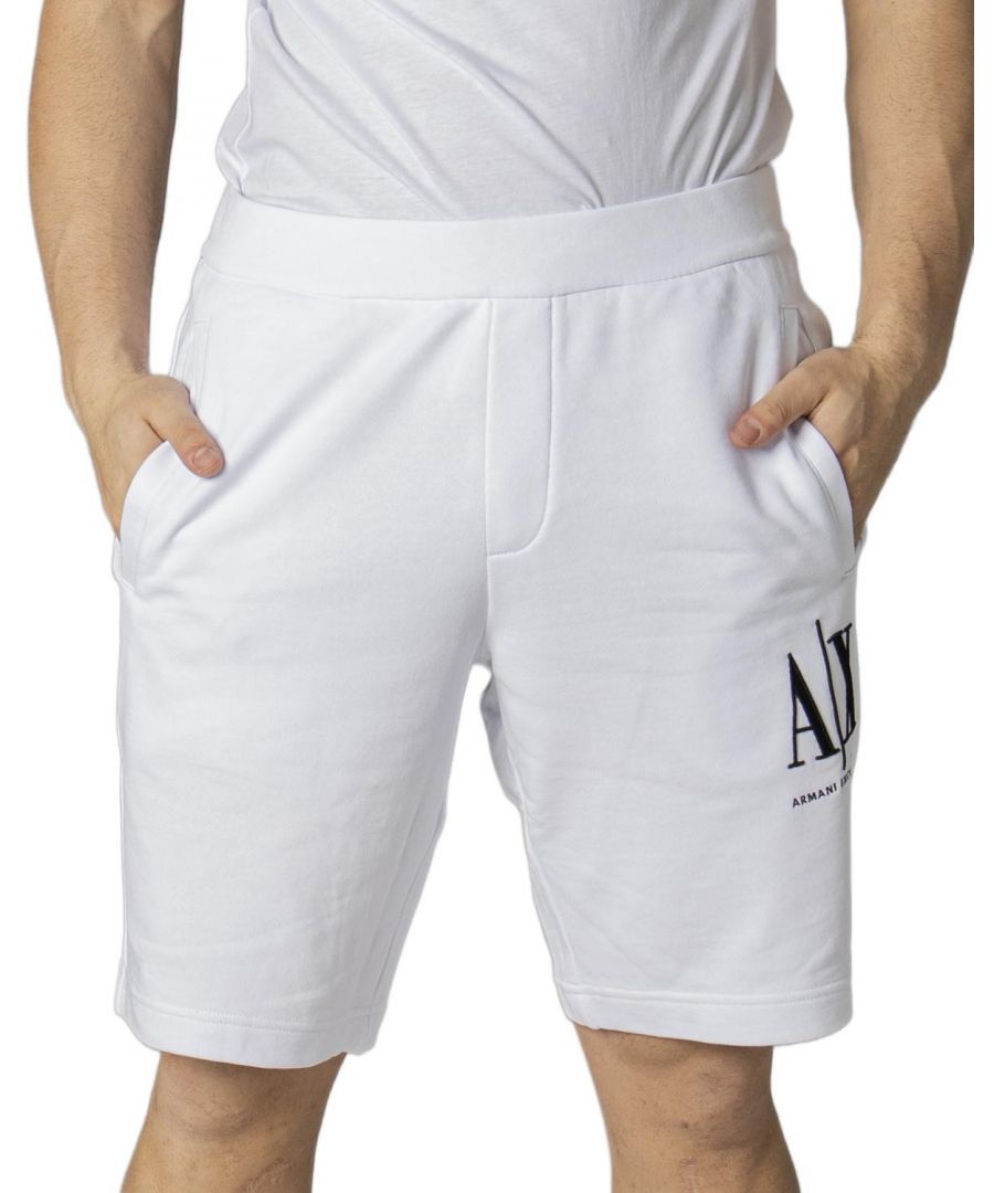 Armani Exchange Men's Shorts In White