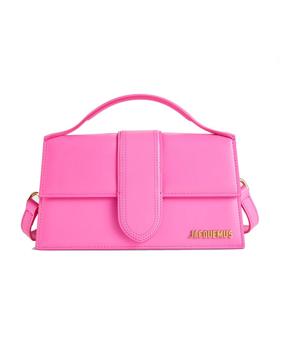 - Composition: 100% leather - Cotton lining - Flap top magnetic snap closure - Detachable shoulder strap - Internal pocket - Gold-tone metal logo lettering - Length 23 cm / 9 in - Height 13 cm / 5,1 in - Width 7 cm / 2,7 in - Made in Italy - MPN LE GRAND BAMBINO PINK LEATHR - Gender: WOMEN - Code: BAG JQ 2 SD 14 L54 W2 T