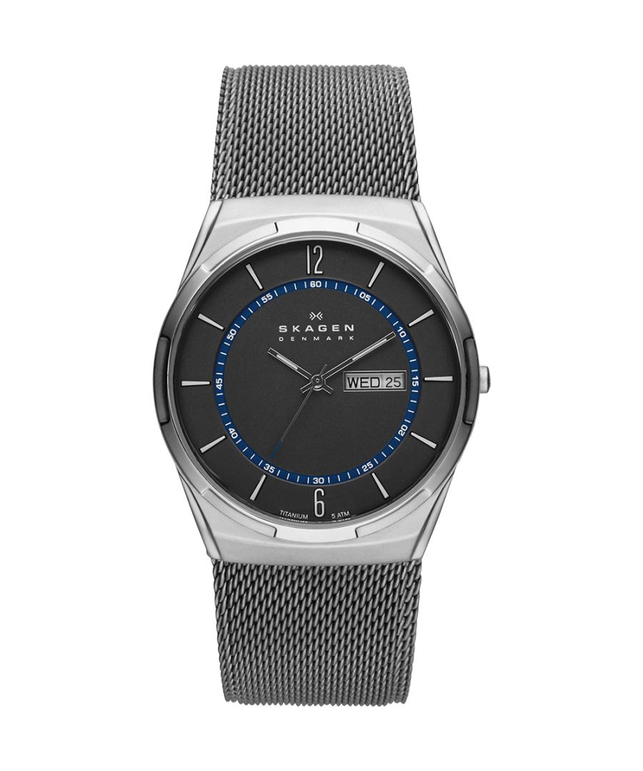 Skagen Melbye Titanium Mens Grey Watch SKW6078 Stainless Steel - One Size