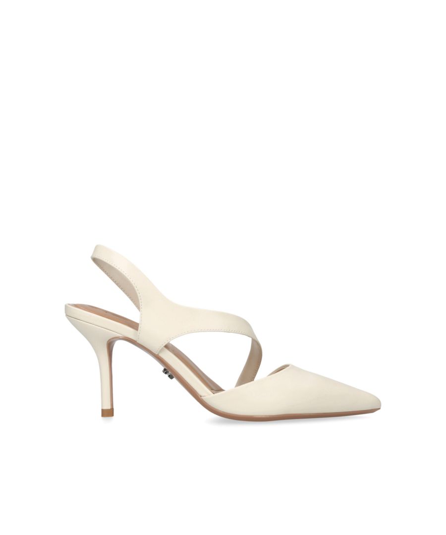 Carvela Womens Leather Symmetry Court Heels - White Leather (archived) - Size UK 5