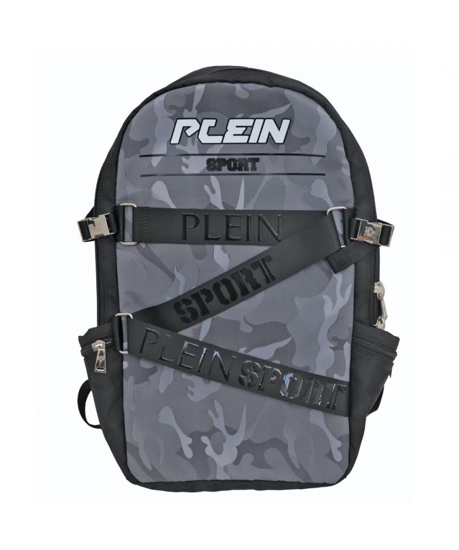 Philipp Plein Sport Zaino Runner Straps Grey Backpack Bag. Philipp Plein Sport Zaino Runner Straps Grey Backpack Bag. Style: AIPS833 94. Zip Closure. Plein Sport Branding On Front And Straps Of Bag. Side Pockets