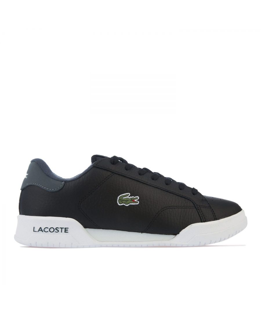 Lacoste Twin Serve sneakers voor heren, zwart-grijs