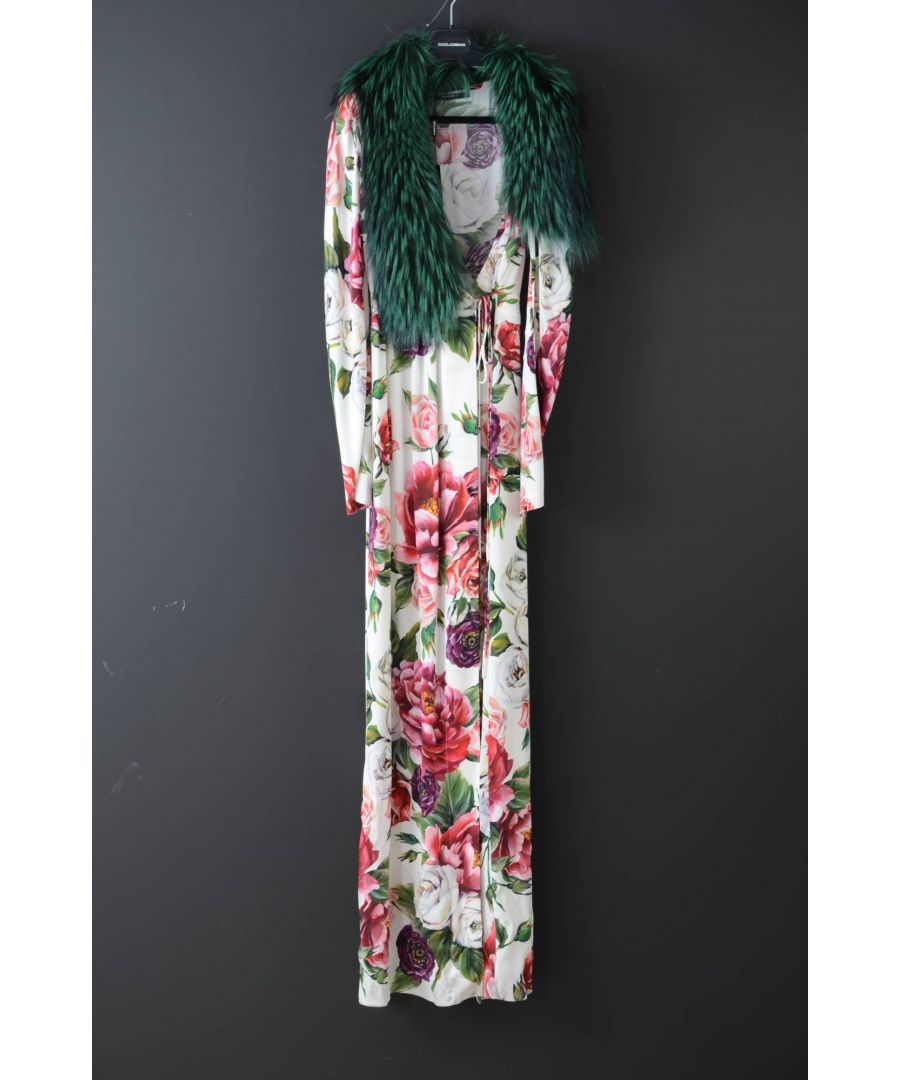 Image for Dolce & Gabbana Women Silk Floral Coat