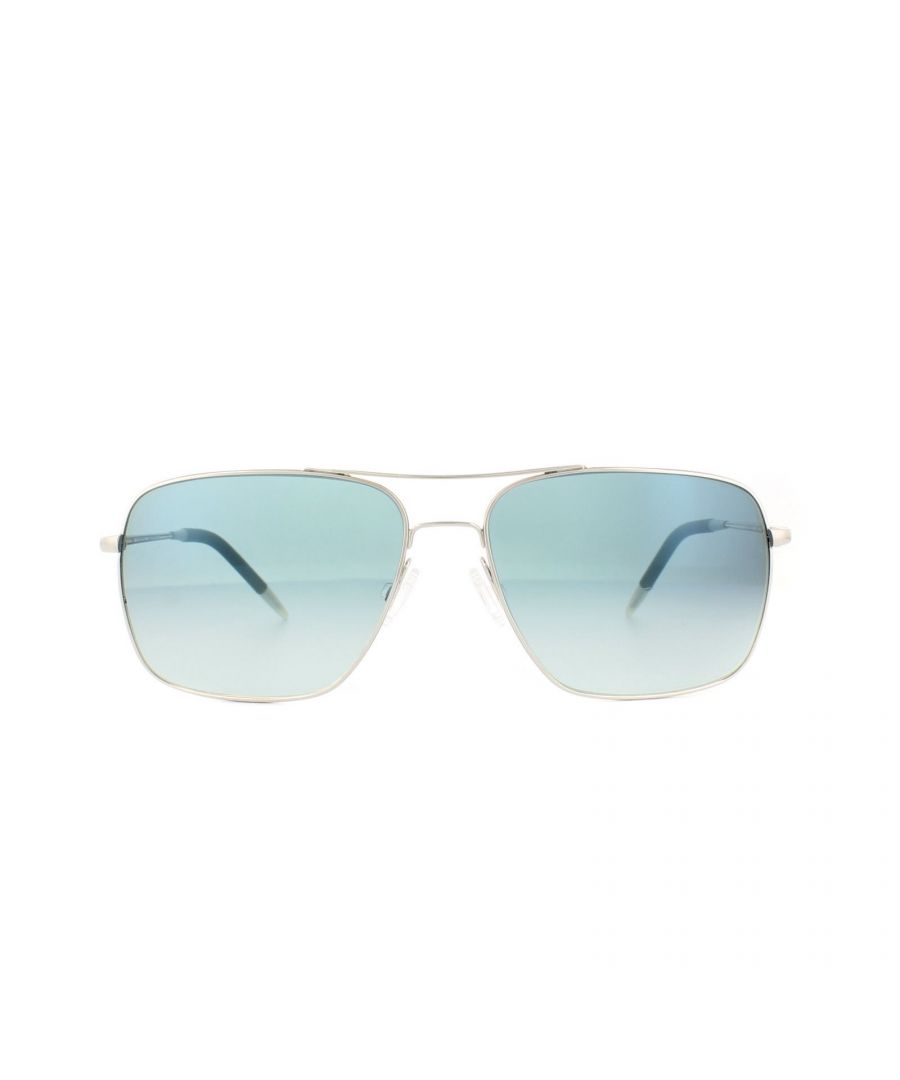 Oliver Peoples Sunglasses Taron OV1272S 50366I Silver Dark Grey Gradient  Mirror