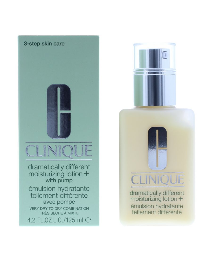 Clinique Dramatically Different Moisturising Lotion+ formula combines all-day protection with skin-strengthening ingredients to soothe dry skin. This moisture-rich lotion makes skin more resilient. Helps skin to look younger. Best to use daily.