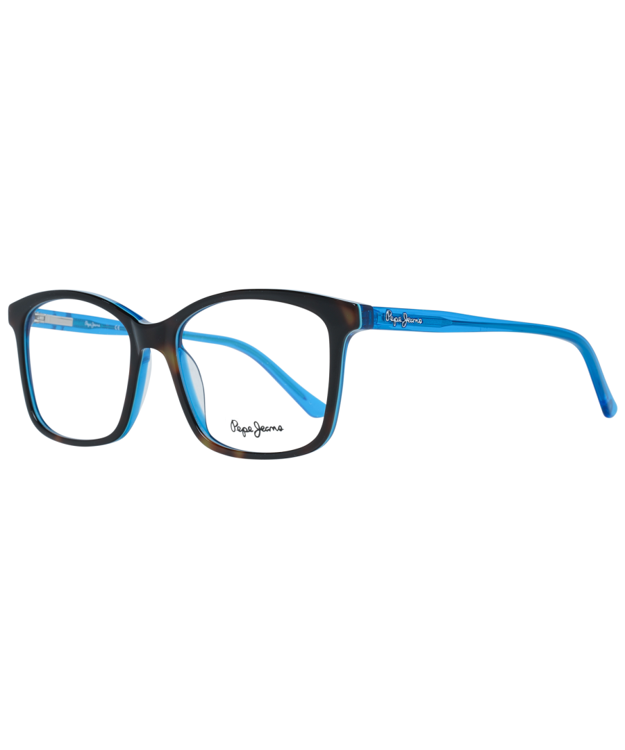 Pepe Jeans Optical Frame PJ3269 C1 52 Carly Women\nFrame color: Blue\nLenses width: 52\nLenses heigth: 42\nBridge length: 16\nFrame width: 137\nTemple length: 140\nShipment includes: Case, Cleaning cloth\nStyle: Full-Rim\nSpring hinge: Yes\nExtra: No extra