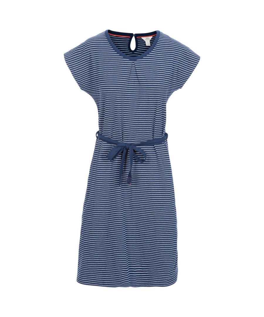 Image for Trespass Womens/Ladies Lidia Spotted Round Neck Casual Dress (Navy)