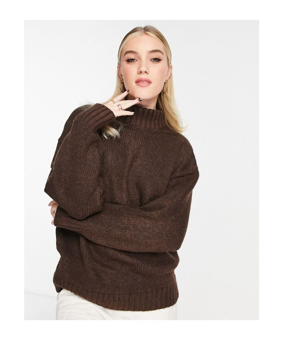 Jumpers & Cardigans by ASOS DESIGN The soft stuff High neck Drop shoulders Ribbed trims Regular fit Sold by Asos