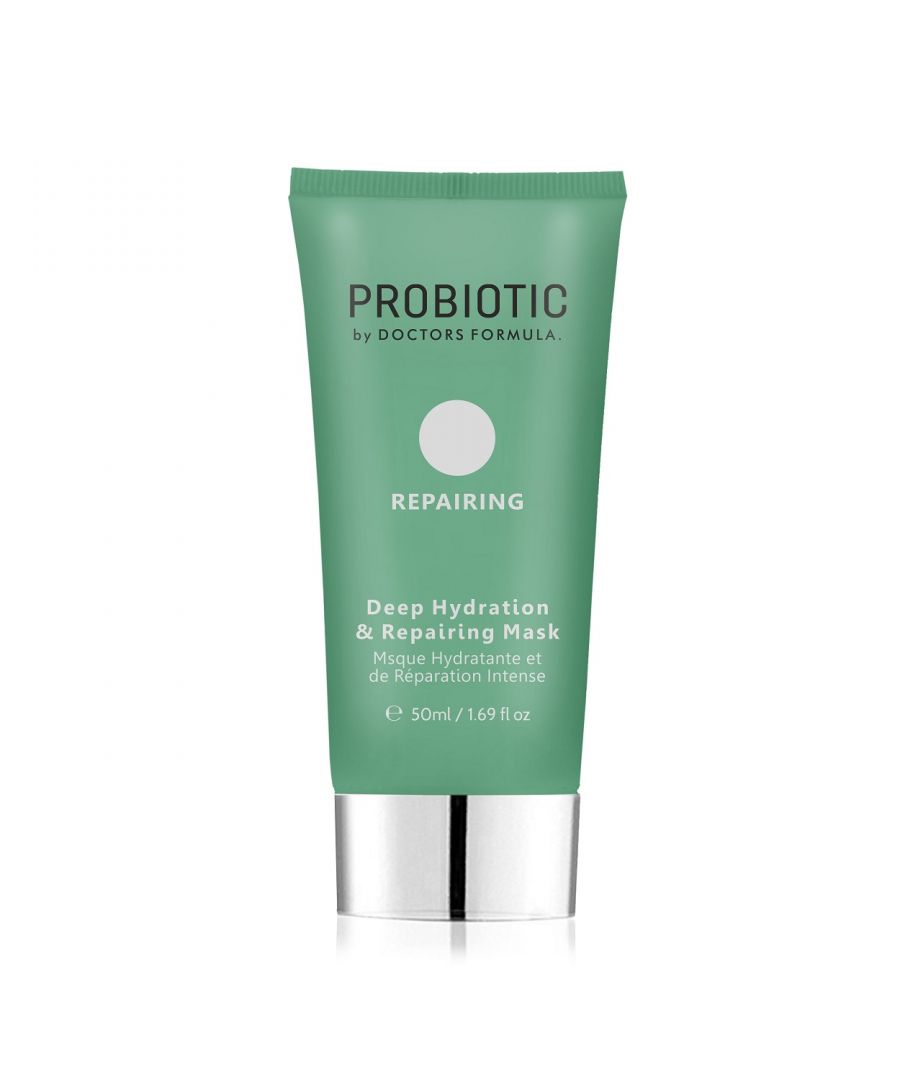 WHAT IS IT: Doctors Formula Probiotics Repairing - Deep Hydration & Repairing Mask 50ml\nDeep Hydration & Repairing Mask has the power to provide instant results to the complexion.\nDesigned to refine pores, draw out impurities, even out skin tone and increase hydration.\nUsing this face mask 2-3 times a week will give the skin that extra boost of hydration. \nSmooth a thin layer onto the skin after cleansing. Leave on for 5-10 minutes & wash off.\nKEY BENEFITS:\nProvides long lasting hydration\nSmoother, more radiant looking complexion\nPlumps skin\nSkin feels hydrated, balanced & strong