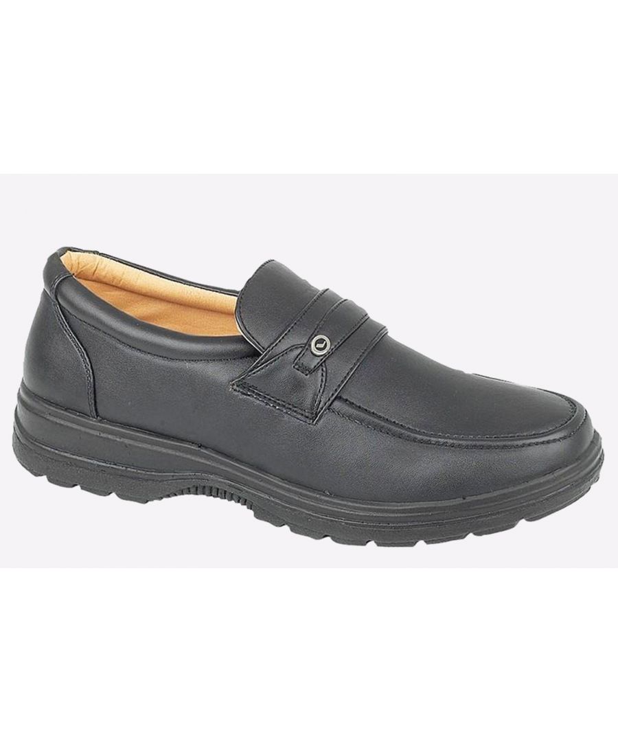 Scimitar Kirkham Shoes Mens - Black Rubber - Size UK 12