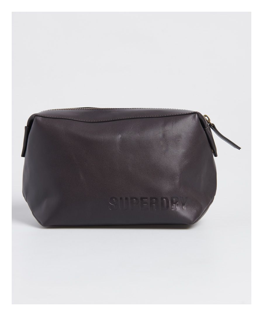 Image for SUPERDRY Vermont Leather Wash Bag