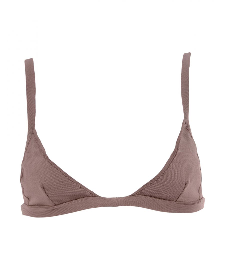 plain weave, knitted, no appliqués, solid colour, rear hook-and-eye closure, unlined, stretch, triangle cup bra