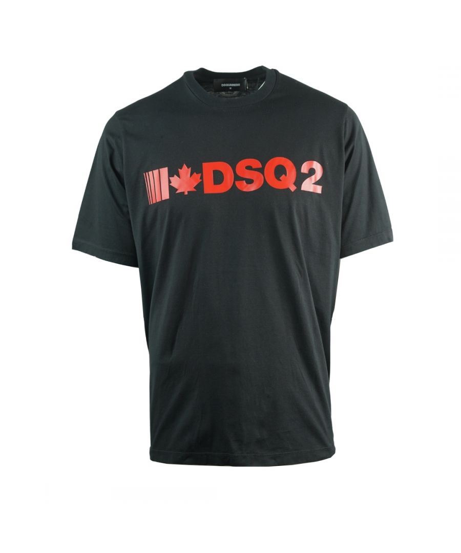 Image for Dsquared2 DSQ2 Slouch Fit Black T-Shirt