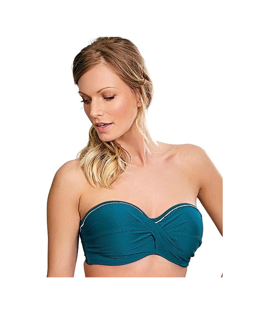 Panache Lingerie Womens SW1043 Anya Voyage Bandeau Bikini Top - Green - Size 34G