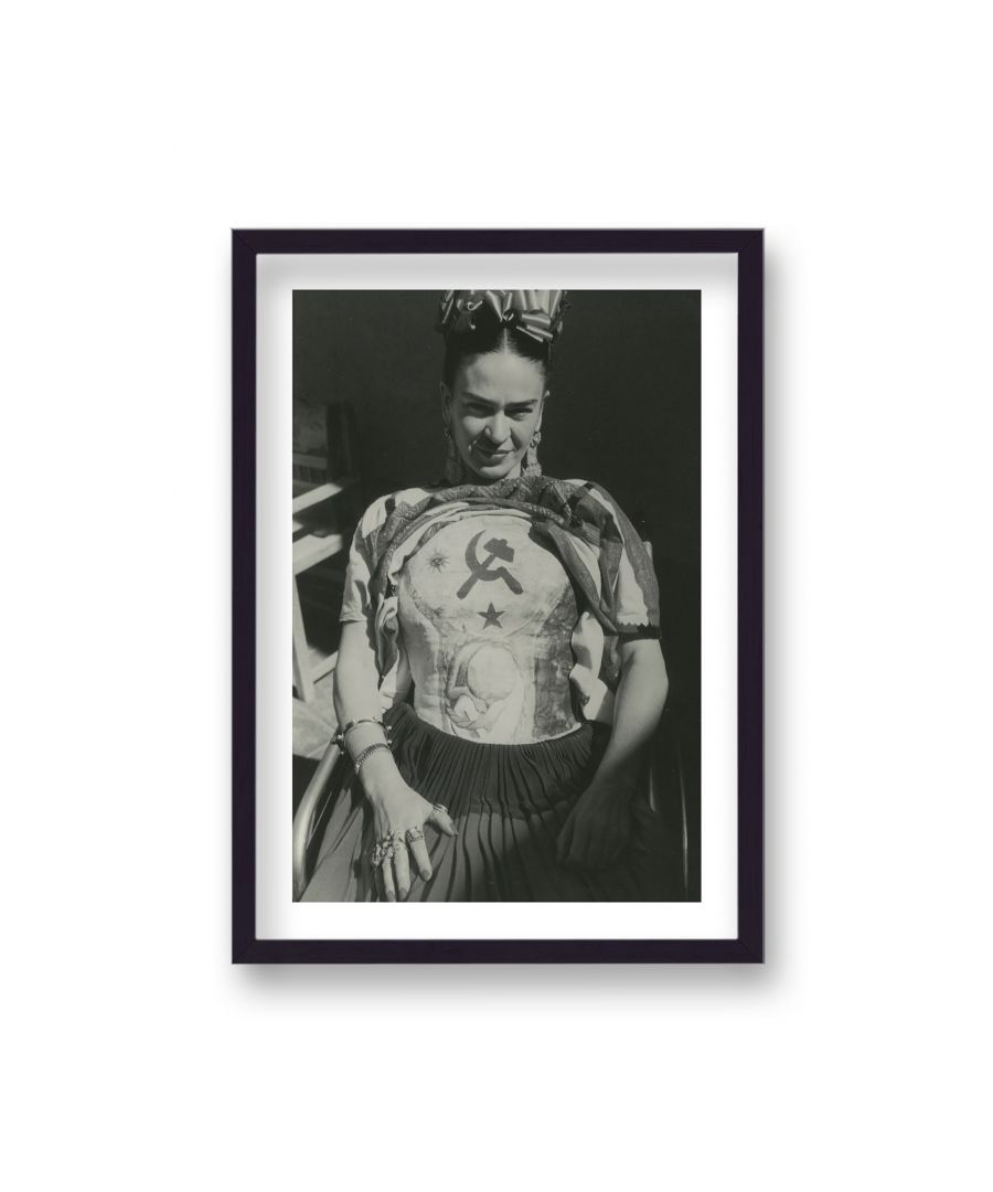 Image for Frida Kahlo Portrait Soviet Chest Vintage Icon Print