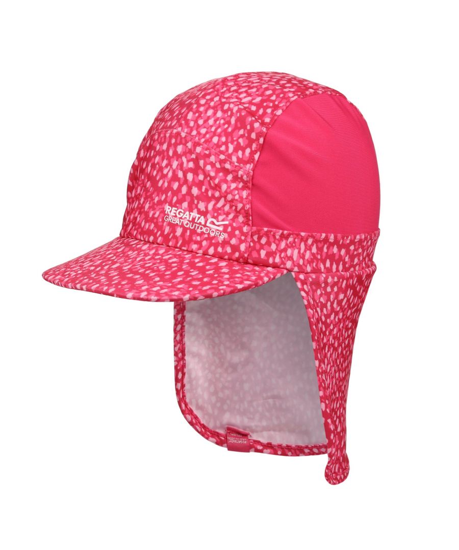 Image for Regatta Great Outdoors Childrens/Kids Sun Protection Cap (Pink Fusion Animal)