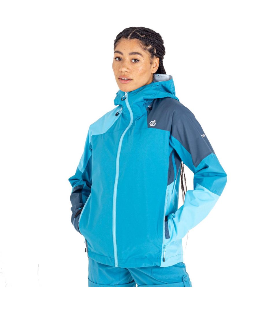 Dare 2B Womens Checkpoint III Waterproof Breathable Coat - Blue - Size 10 UK