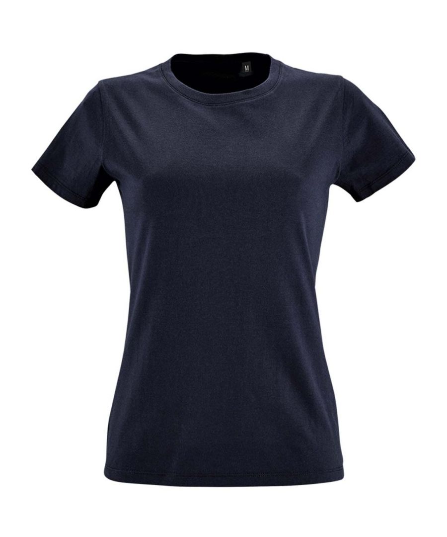 SOLS Womens/Ladies Imperial Fit Short Sleeve T-Shirt (French Navy)
