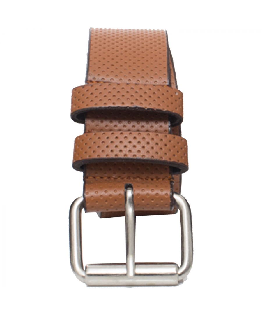 Image for Kruze Mens Tan Embossed Leather Belt