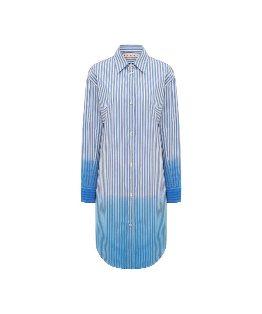 - Composition: 100% cotton - Long sleeves - Front button closure - Cutted back detail - Buttoned cuffs - Machine wash (delicate) - Made in Italy - MPN CAMA0465A0 USCS51_DDB50 - Gender: WOMEN - Code: TOP MH 2 SH 00 O33 S2 T