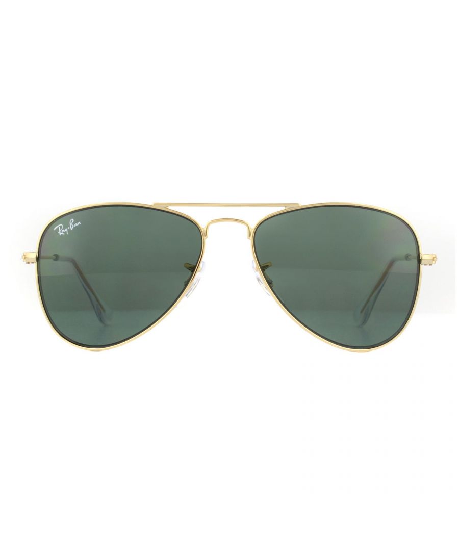 Image for Ray-Ban Junior Sunglasses 9506 223/71 Gold Green